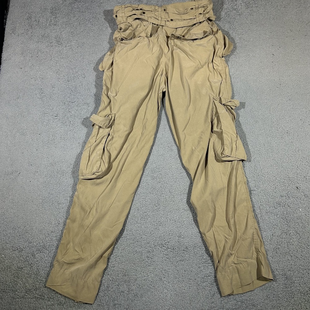 Isabel Marant Hadja Cargo Trousers Women's Medium 36 Beige #3723 - Picture 4 of 9